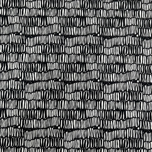 Black & White Abstract Fabric | Benartex | Croc Texture