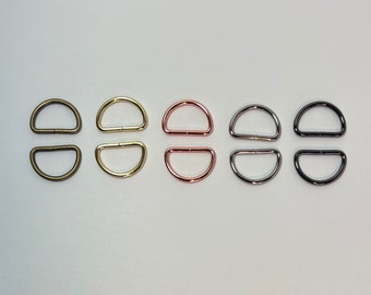 1" Metal D Rings: Purse & Bag Hardware
