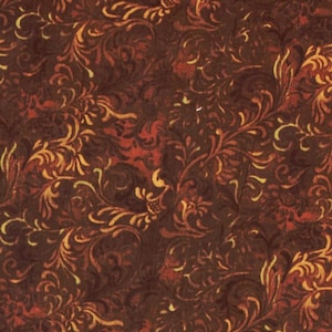 Extra Wide Brown Swirl Fabric: 3 1/2-Yard Quilt Backing (108&quot; Wide)