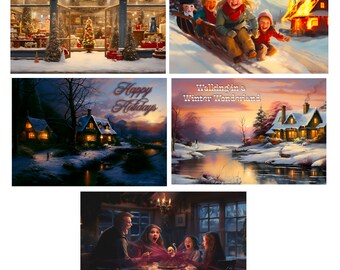 Horror vs. Holidays - 5 Card Variety Pack