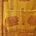 Benarés Large handmade Indian sarong, kerchief, sarong, gods and symbols print.