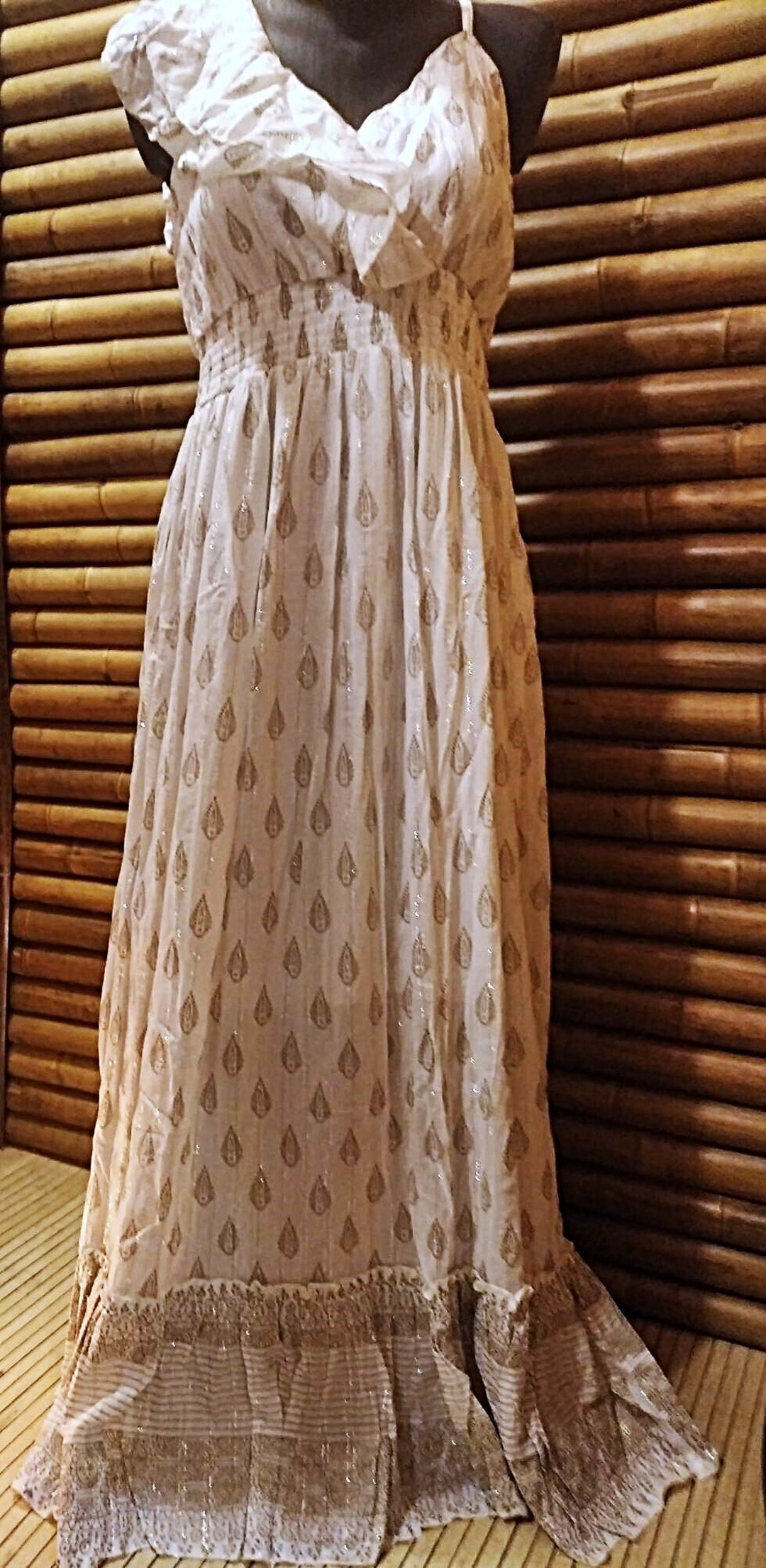Long Chiffon Simple Dress with Halter Neck White Plus Size main image 1