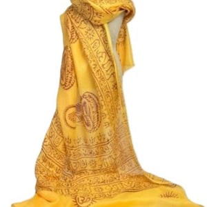 Sciarpa Radma, scialle da meditazione. Fatto a mano. India.
