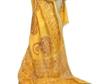 Sciarpa Radma, scialle da meditazione. Fatto a mano. India.