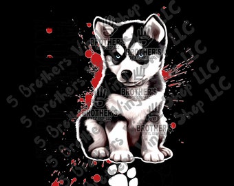5001 Husky Splatter png Datei