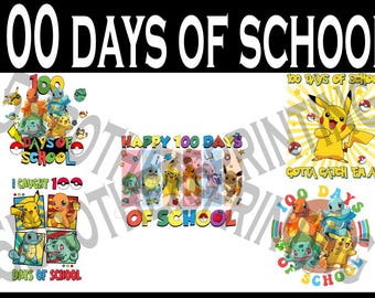 6011 100 Schultage Pokemon Bundle PNG Datei