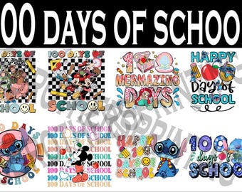 6007 100 Days of School Disney Bundle PNG-Datei