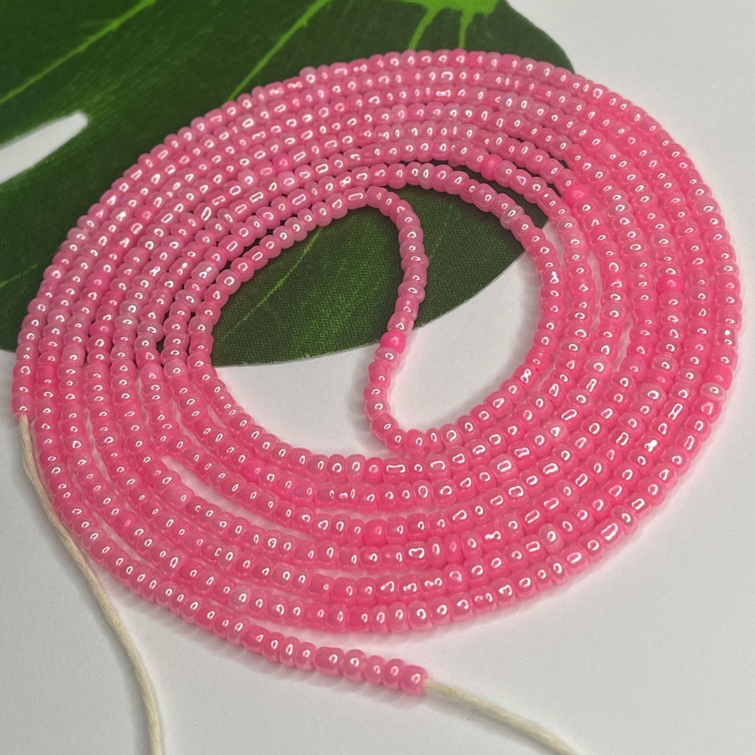 Pink Waist Beads African Waistbeads Belly Beads Weight Loss Beads