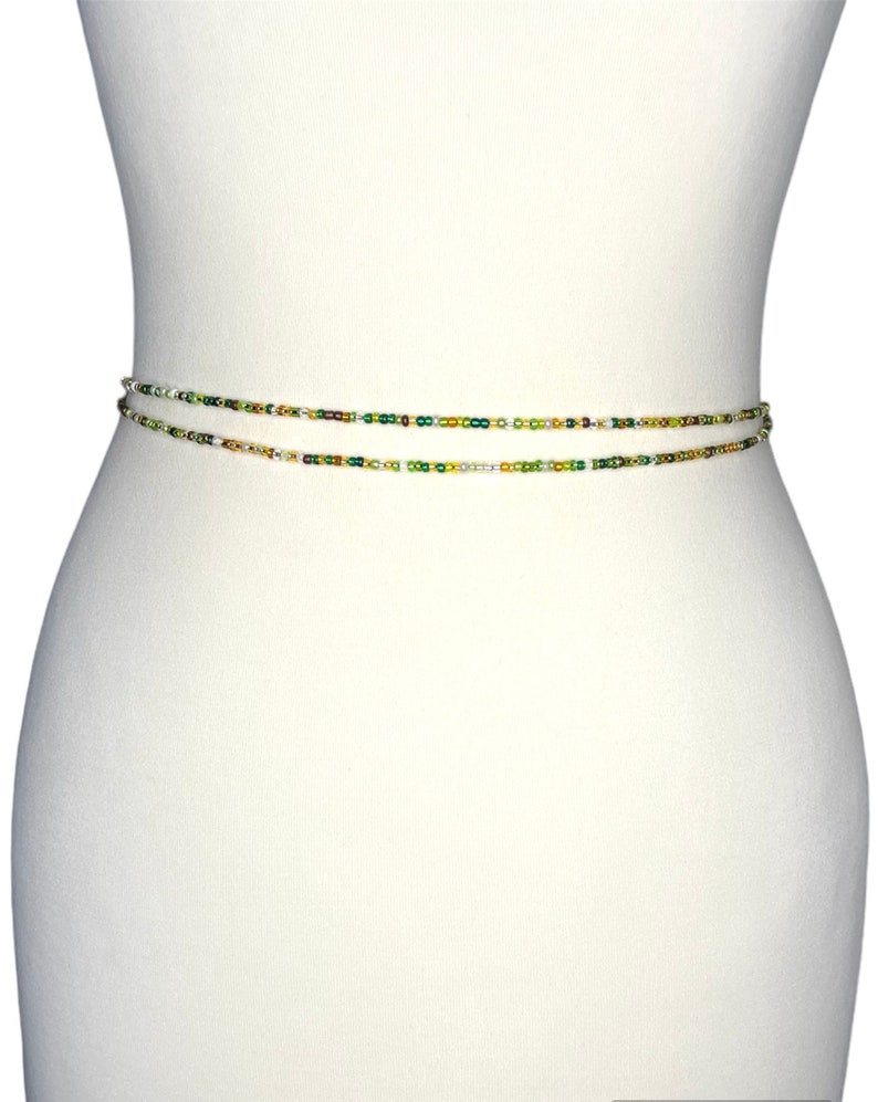 Waist Beads African Waist Beads Belly Beads Weight Loss Beads Belly Chain Boho Waist Chain Jewellery Waist Jewelry Beaded image 7