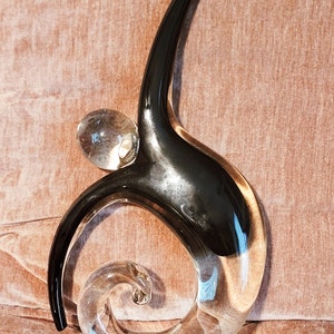 vintage glass sculpture