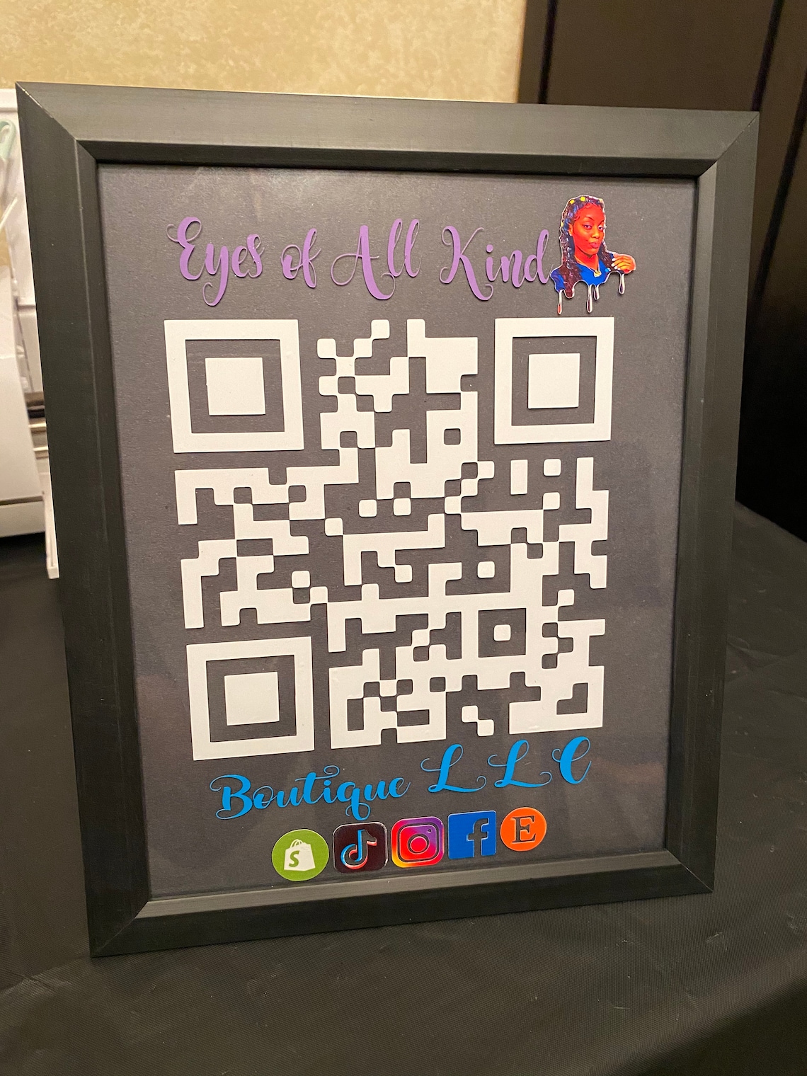 Custom QR Code Plaque or Song Plaque w/ Frame Etsy