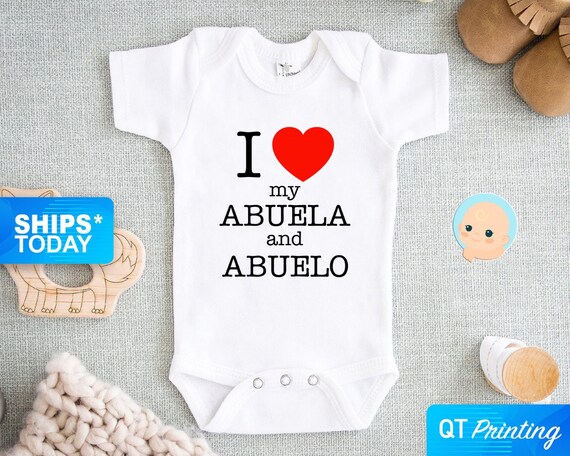 i love my grandparents onesie