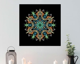 Energy Matrix Sacred Geometry Mandala Wall Art