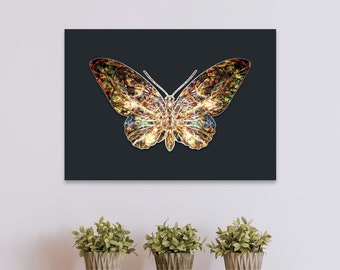 Butterfly Wall Art Poster, Butterfly Prints, Moth Art Print, Kaleidoscope, Bedroom Wall Decor, Animal Lover Gift