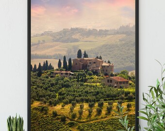 Italy Wall Art Gift, Tuscany Wall Prints, Italy Decor, Italian Print - Framed Poster