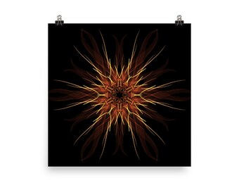 Expansion - Abstract Geometric Wall Art Print | Sacred Geometry Mandala Poster for Meditation & Prayer