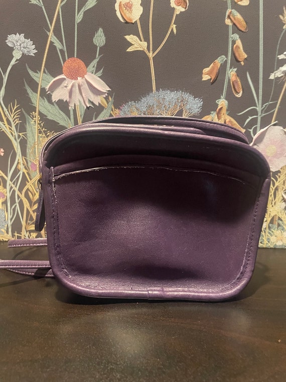 Vintage coach original purple hadley bag, rare - image 1