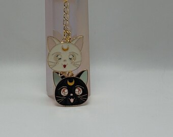 Luna och Artemis nyckelring