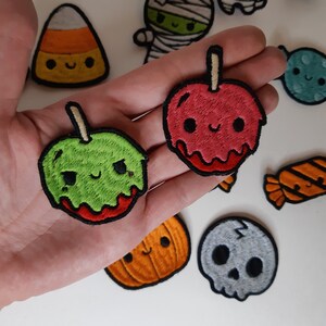 Candy Apple Kawaii Halloween Patches
