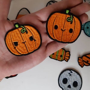 Pumpkin Kawaii Halloween Patches