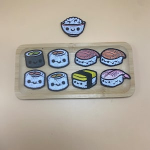 Sushi, Sashimi, Nigiri Iron On Patches