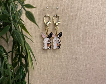 Skeleton Bunny Stitch Markers *Pack of 2