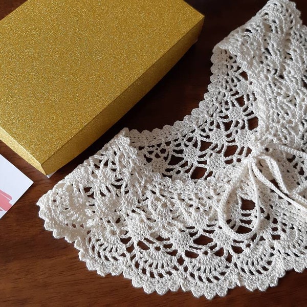 Cream Lace Collar Etsy