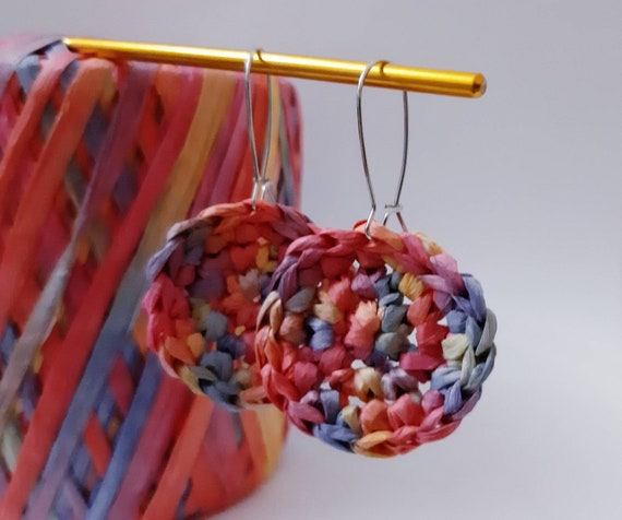 Details about / Chahat Accessories Chunky Raffia Yellow Flora Earring
