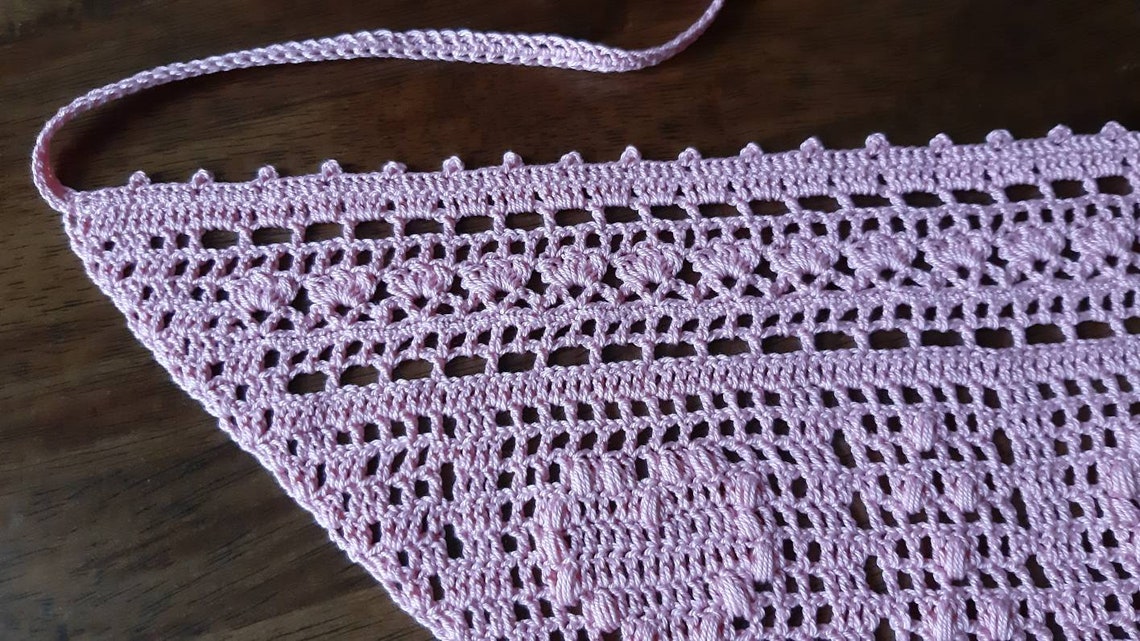 Bandana Scarf in Ancient Hearts Pink