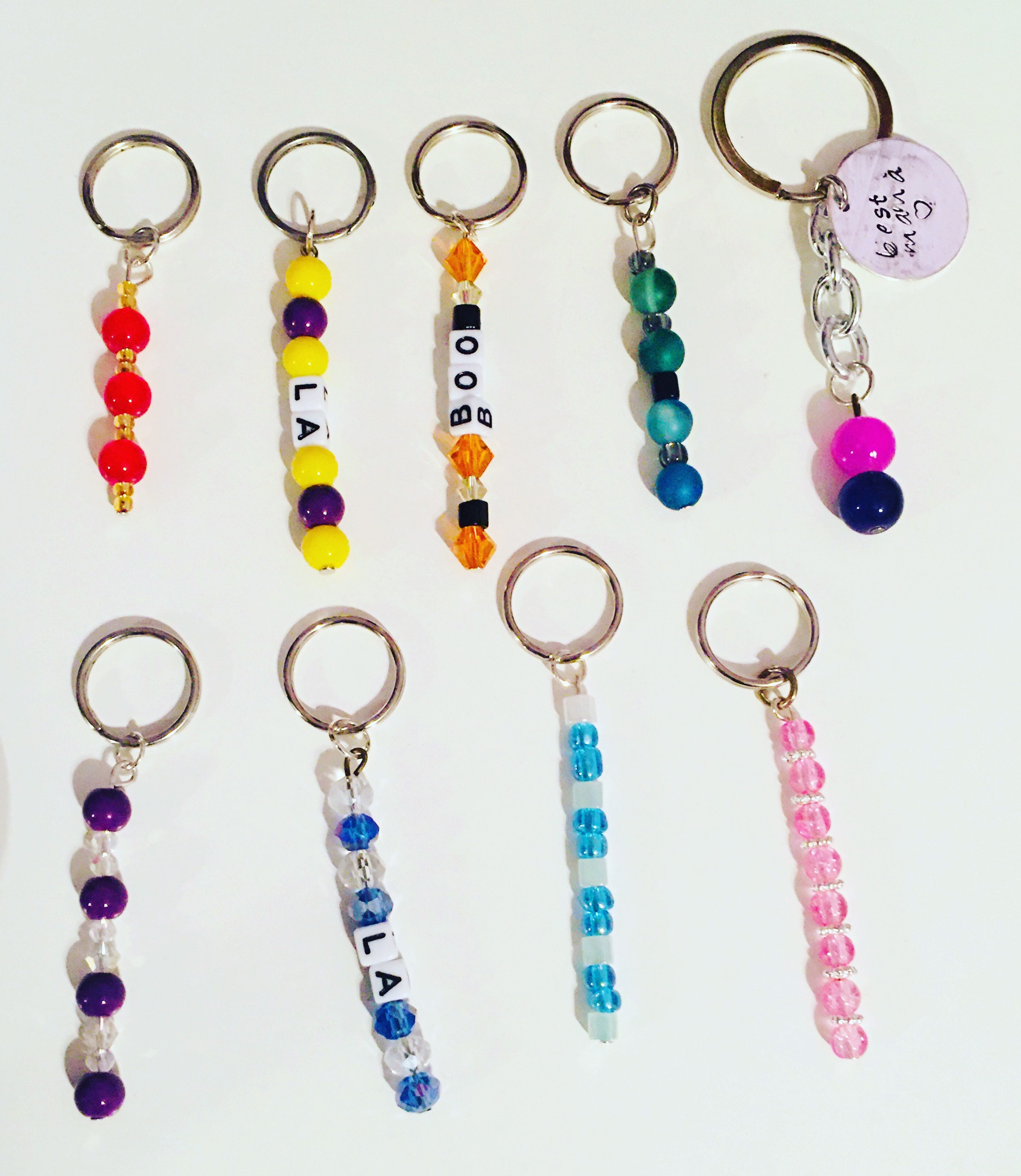 Kit De 20 Barras Para Llaveros De Bricolaje - Con Perlas Y Anillas, Metal Pulido, Ideal Para Manualidades Y Joyería