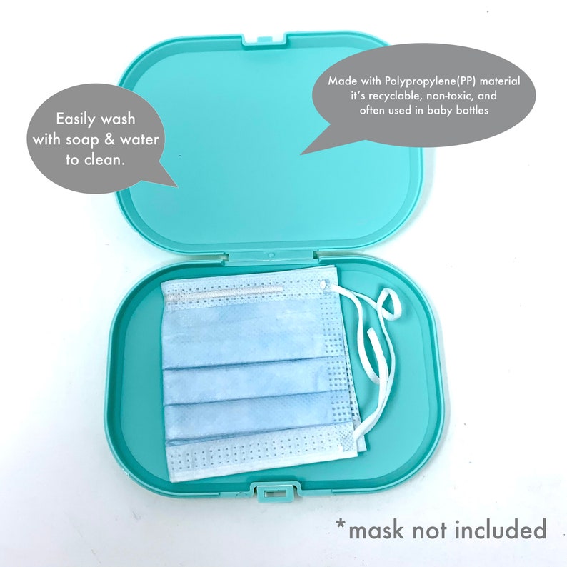 3 PACK Face Mask Carrying Case Box Cover Storage Protective Etsy