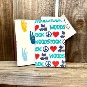 Woodstock Hippie Tea Bag Wallet - Tea Bag Organizer, On-The-Go Travel Wallet, Gifts for Tea Lovers, Woodstock Tea Wallet