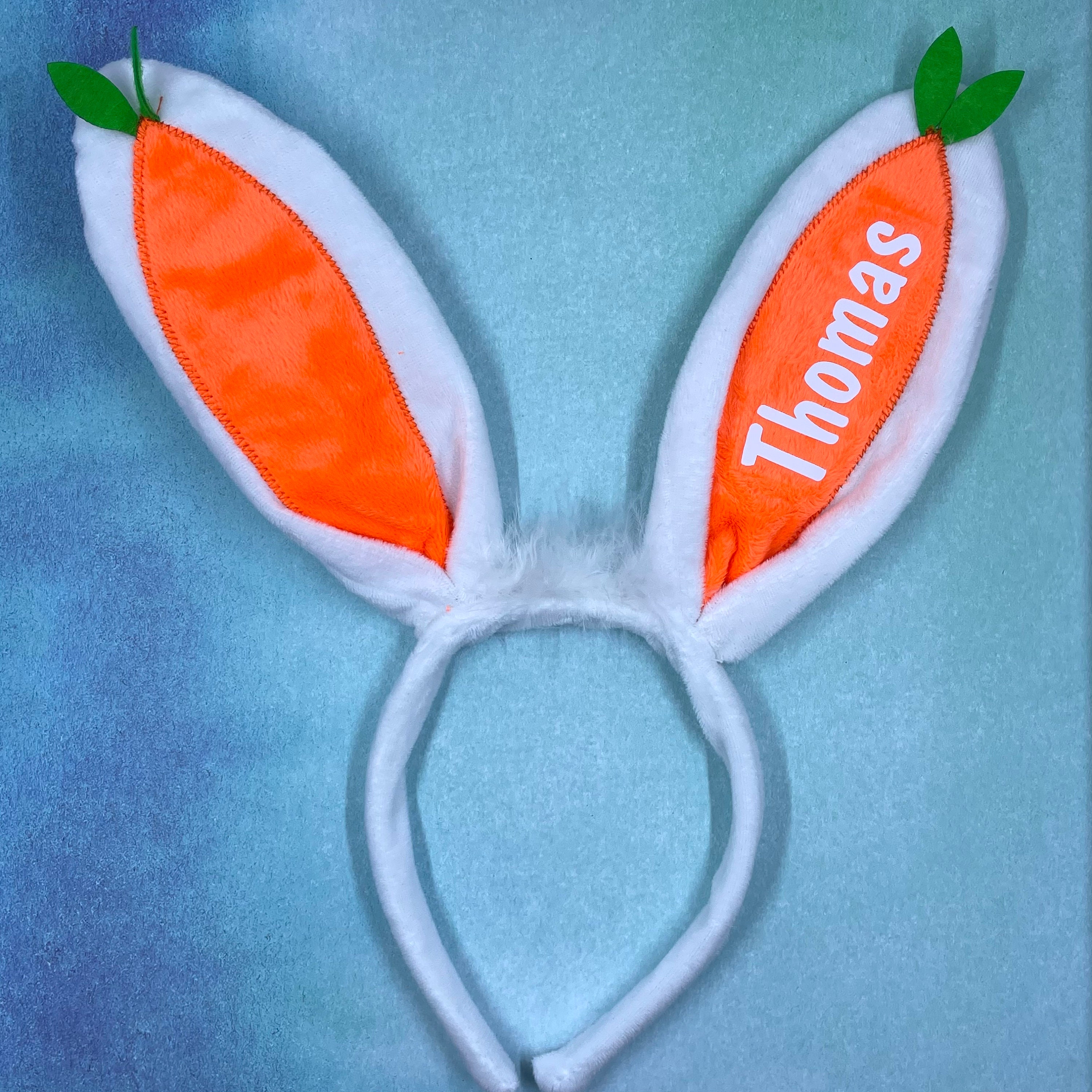 Personalized Easter Bunny Ears Bunny Ears Easter Gift Etsy