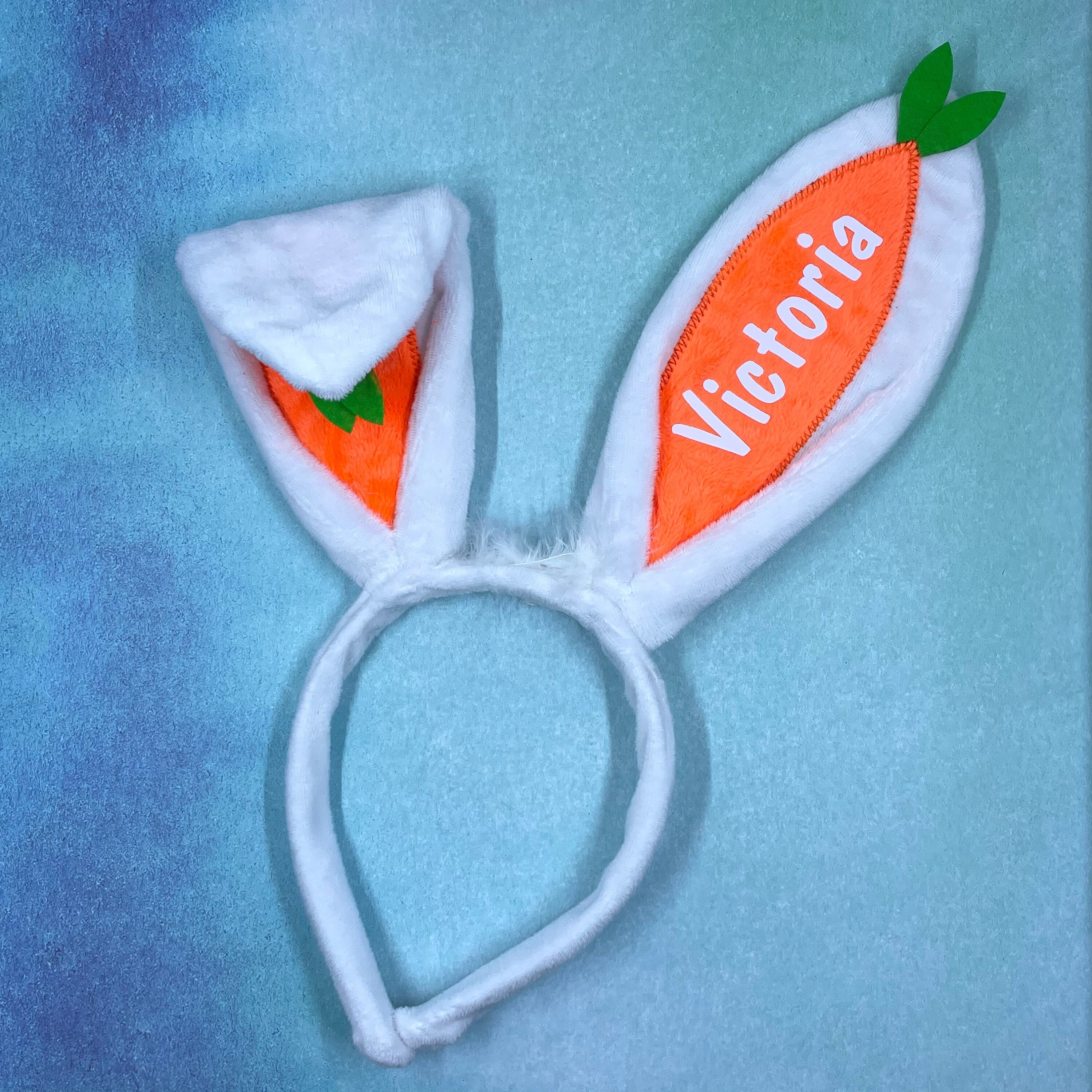 Personalized Easter Bunny Ears Bunny Ears Easter Gift Etsy