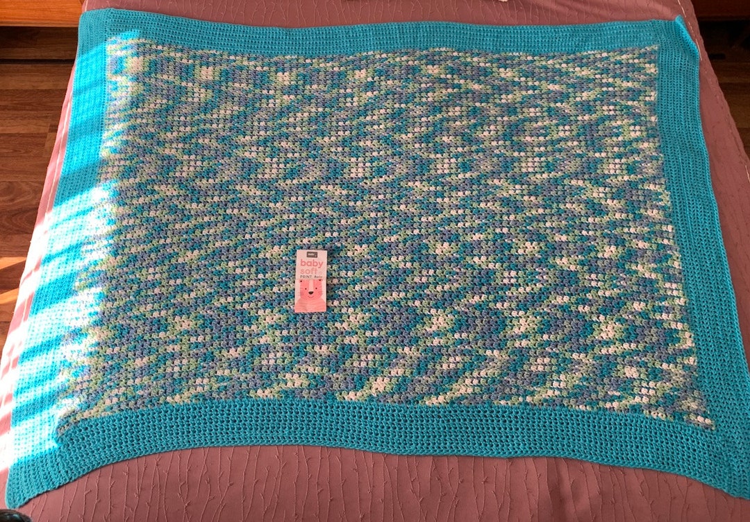 Crochet Baby Cot Blanket Etsy