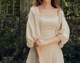 simple linen frock design