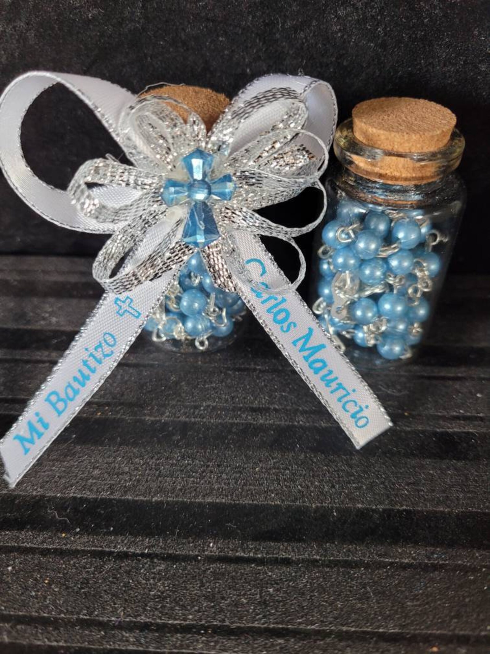 12pcs sweet 16 Recuerdos bautizo baptism favors// rosario in Etsy