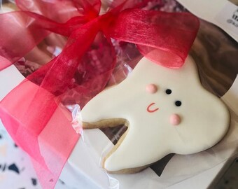 HAPPY TOOFIES Decorated Sugar Cookies - Teeth Dental School Graduation Party Favors