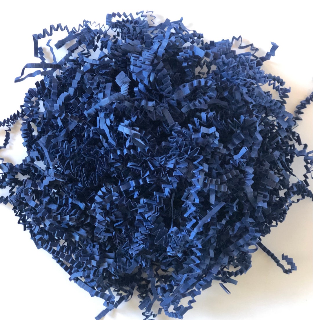Navy Blue Crinkle Shred Paper for Gift Packaging, Cushion Packaging
