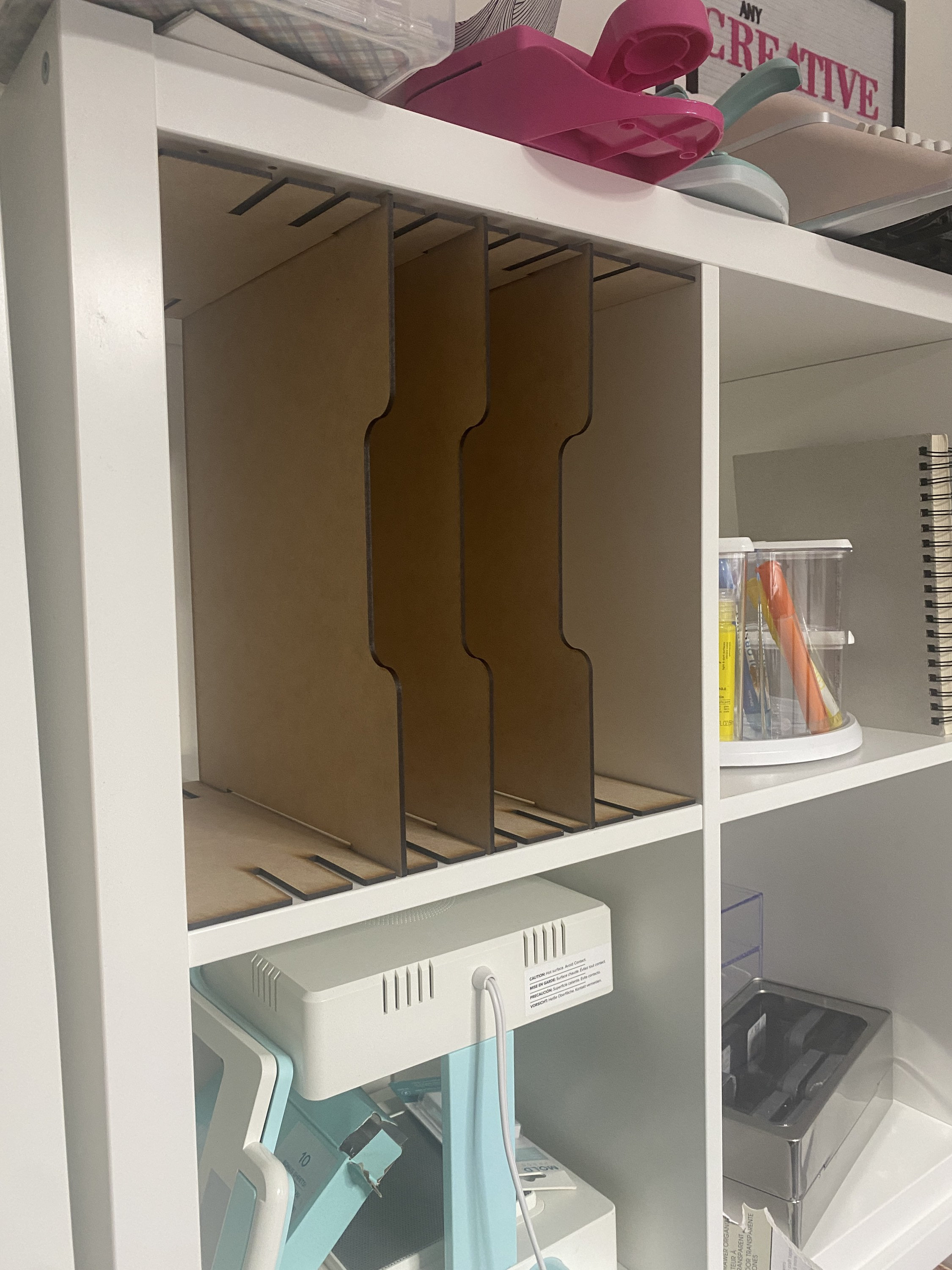 12x12 8.5x11 Paper Storage Adjustable /Ikea Kallax Cube Shelf Etsy