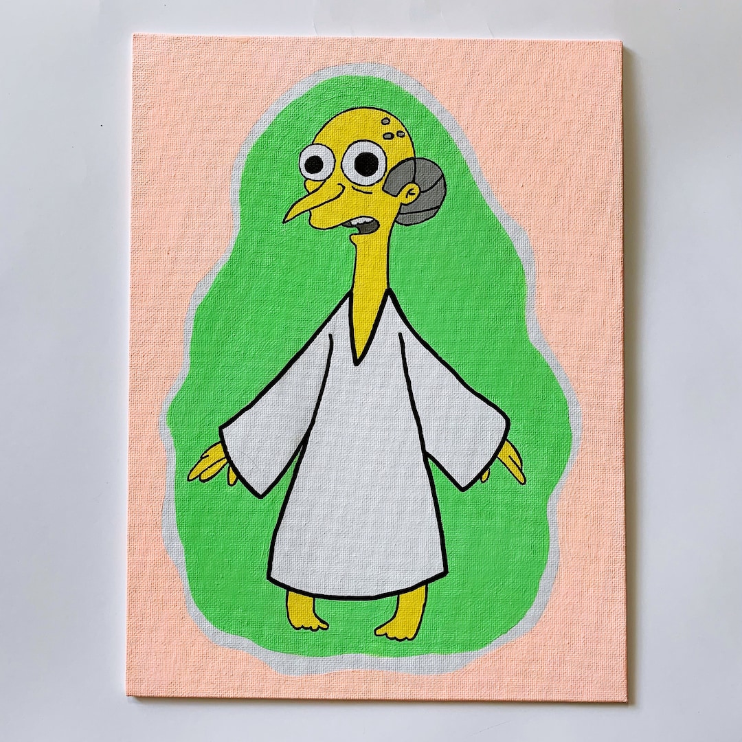 Mr Burns I Bring You Love Painting Etsy