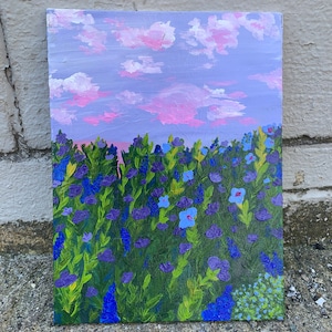 Lavender Haze original acrylic painting