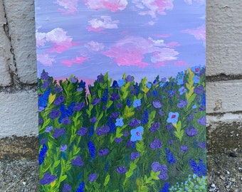 Lavender Haze original acrylic painting