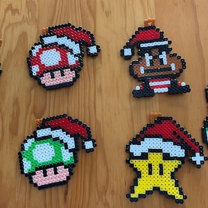 Glow in the Dark Mario Bros. Perler Bead Designs 