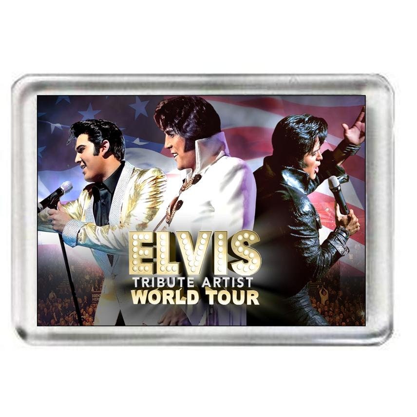 Elvis Tribute World Tour. The Musical. Fridge Magnet.