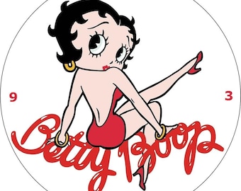 Betty Boop. CD Clock. With free stand.