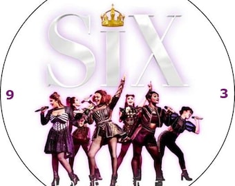 Six. The Musical. CD Clock. With free stand or wall hang.