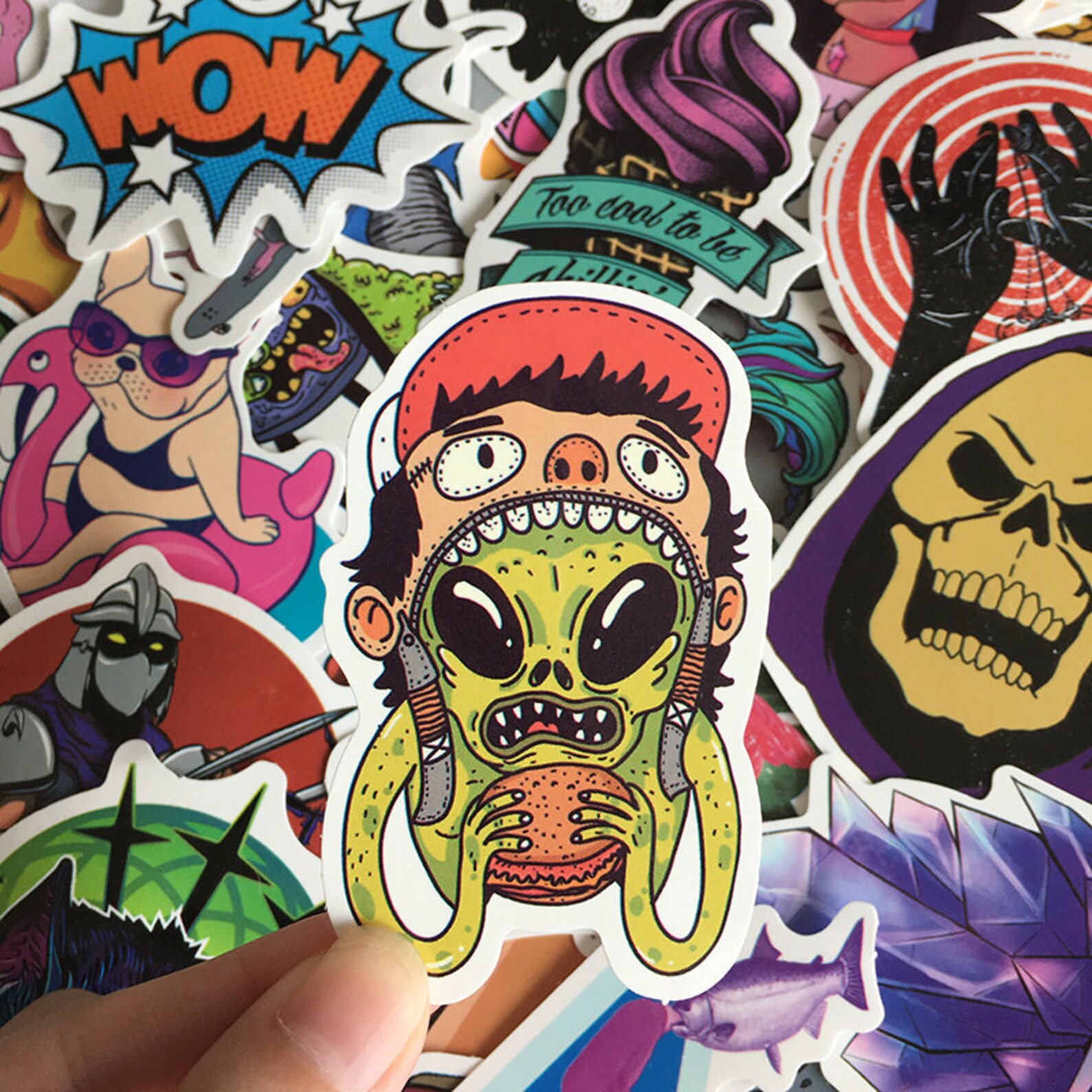 60 PCS Mixed Style Cool Skateboard Sticker Pack Etsy