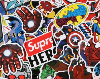 Superhero Sticker | Etsy
