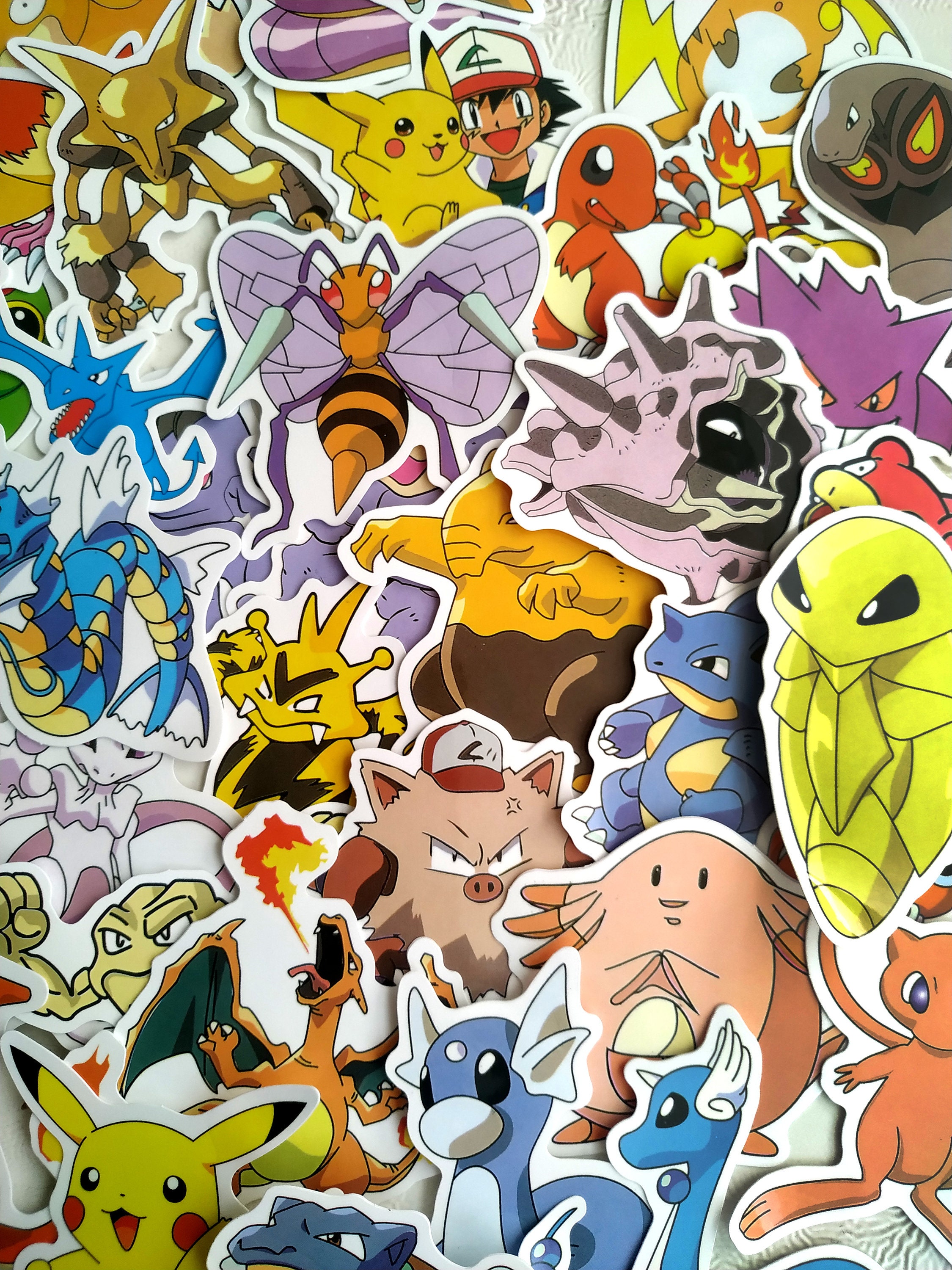 80 PCS Pokemon Stickers Pikachu Stickers | Etsy